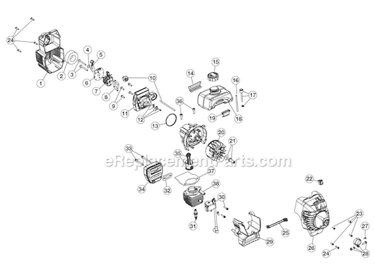 Page A Diagram and Parts List for YM400 41BDY40G901 Yard Man Trimmer
